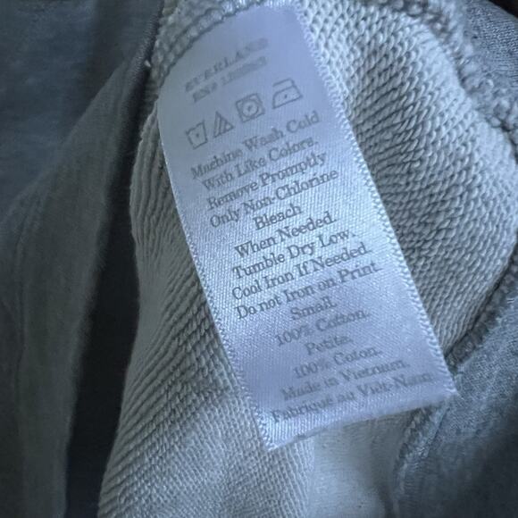 Everlane Sweatshirt Crewneck 100% Human Cotton Grey Sz S Sweater Athleisure Gym - Picture 4 of 4